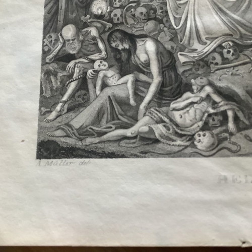 Scandinavian Mythology Helheim Chalcography used 23x14cm