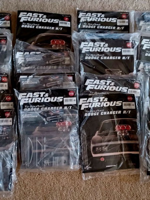Τεύχη περιοδικού Fast & Furious με μέρη μοντέλου Dodge Charger R/T καινούργια