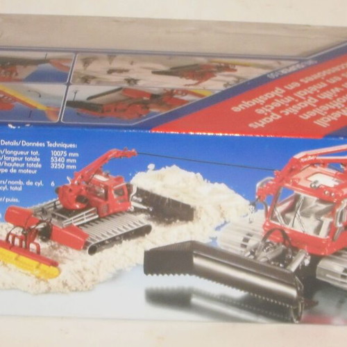 Siku metal 1:50 scale snow track crawler vehicle (Ratrak)