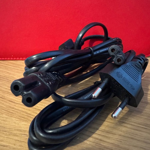 IEC C7 power cables new, set of 2 pieces