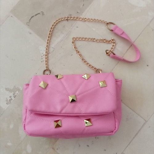 Girls' shoulder bag like new, pink