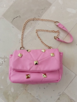 Girls' shoulder bag like new, pink