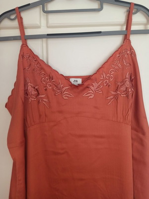 River Island φόρεμα lingerie απαλό κοραλί-κεραμιδί XXL σαν καινούργιο