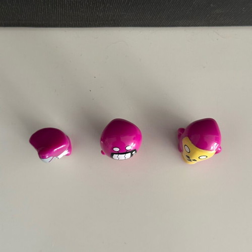 Go-Go’s Crazy Bones magenta mini figures like new