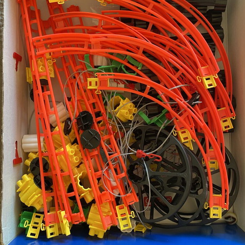 Quercetti Skyrail Suspension Basic marble run set like new