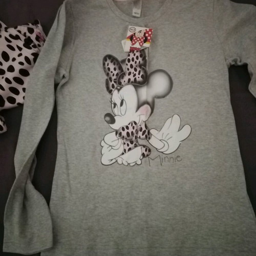 Disney pajamas new for girls 11-12 years gray pink
