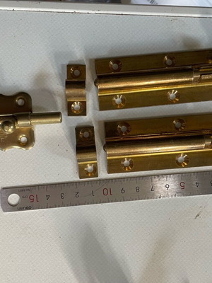Μπρούτζινοι σύρτες σαν καινούργιοι, σετ 2, 100 mm