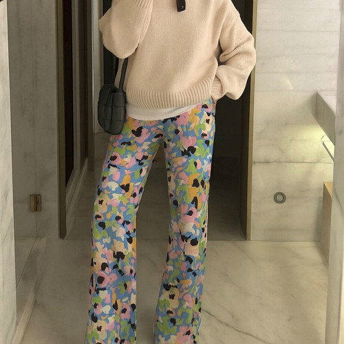 Stine Goya floral wide trousers new, size S