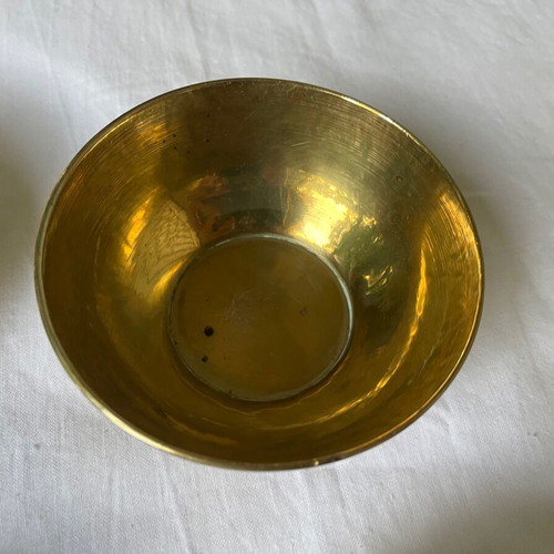 Set of 4 Egyptian bowls used, made of brass