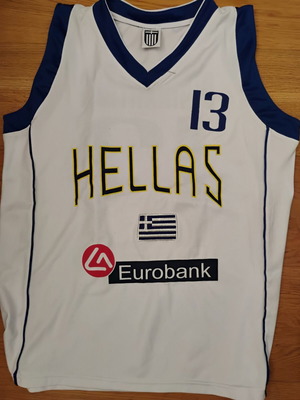 Diamantidis Greece National Basketball Jersey like new, Medium