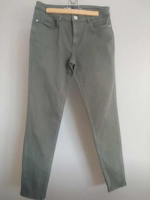 Skinny jeans Zara used, green, size S/36