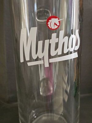 Mythos beer glass 0.5lt new