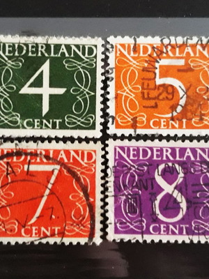 Ολλανδία Definitives 1946, 4 γραμματόσημα σαν καινούργια