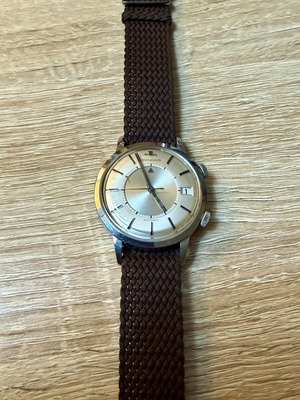 Jaeger Le Coultre Memovox watch used with alarm function