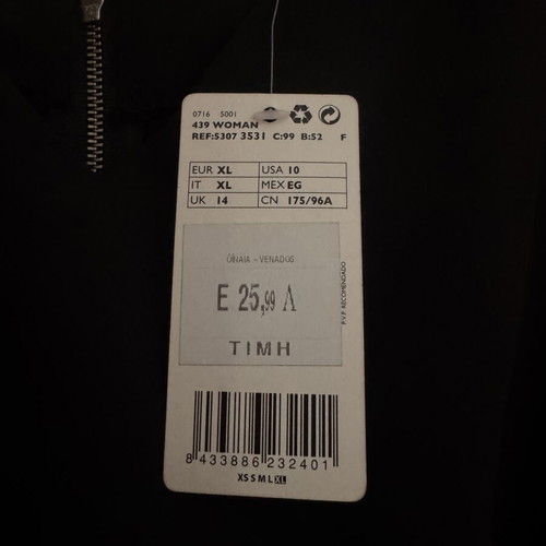 Mango black dress XL new with pockets and zipper