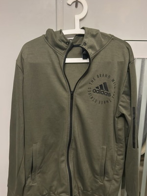 Adidas jacket khaki medium used without drawstrings