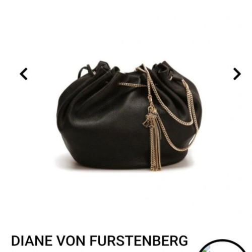 Love Power drawstring shoulder bag Diane Von Fürstenberg, gray leather