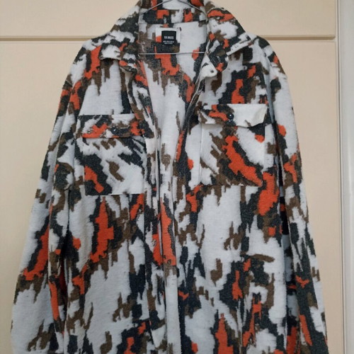 Multicolored shirt jacket like new camouflage style