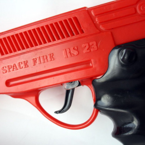 Vintage 80's Greek space gun pistol 35cm Space Friction Gun Biotsiot new
