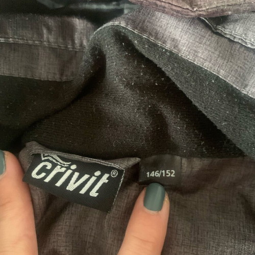 Crivit boys' jacket used with hood and thumb hole on sleeve