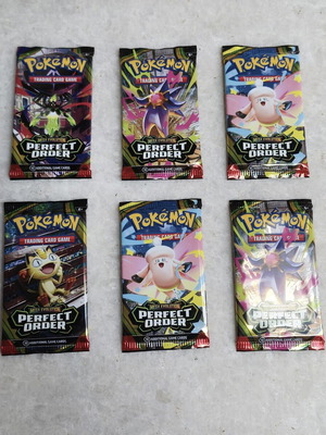 Pokemon 6 booster pack Perfect Order καινούργιο