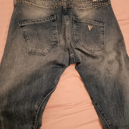 Guess skinny jeans with strass and studs new, size XS