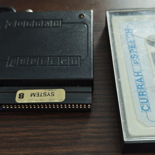 ZX Spectrum μSPEECH speech synthesizer with original cassette