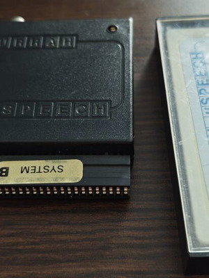 ZX Spectrum μSPEECH speech synthesizer with original cassette
