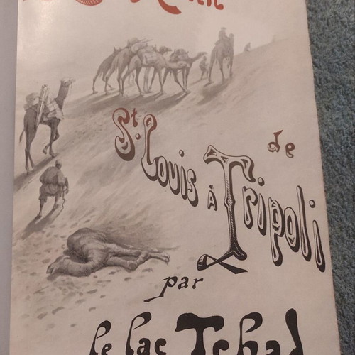 1895 De Saint Louis a Tripoli book used, French language