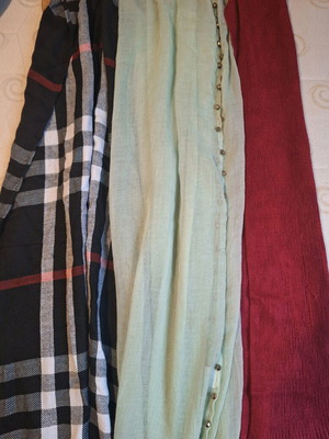 Scarves like new, pack of 10 pieces