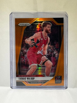 Panini Prizm Euroleague Thomas Walkup Orange Prizm 2024-25 card new