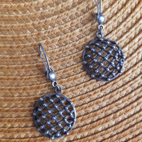 Silver 925 earrings like new with gift bag