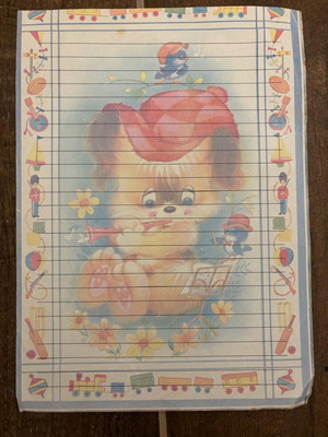 Letter sheet used from the 1980s