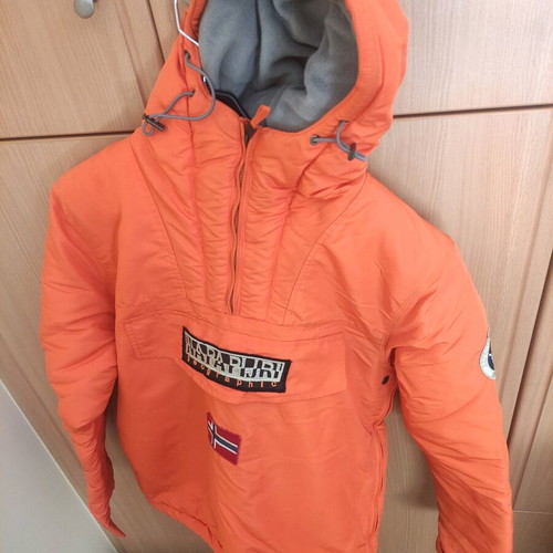 Napapijri jacket orange like new, size Medium