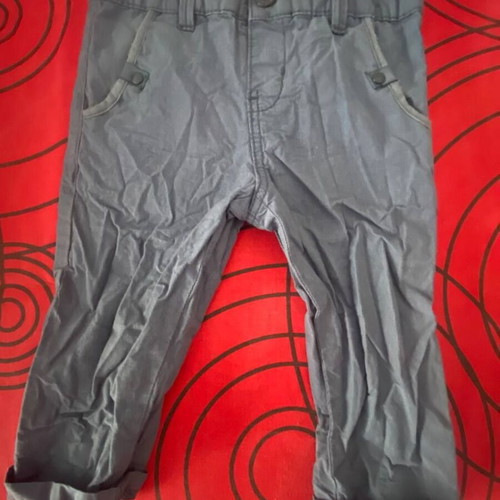 Obaibi blue summer baby pants like new 12 months 74 cm