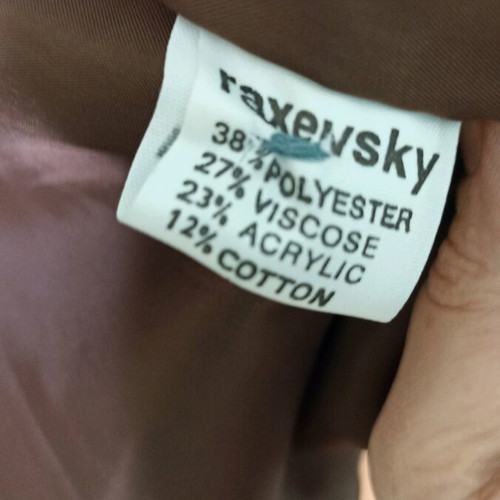 Raxevsky three-piece turquoise brocade suit, new