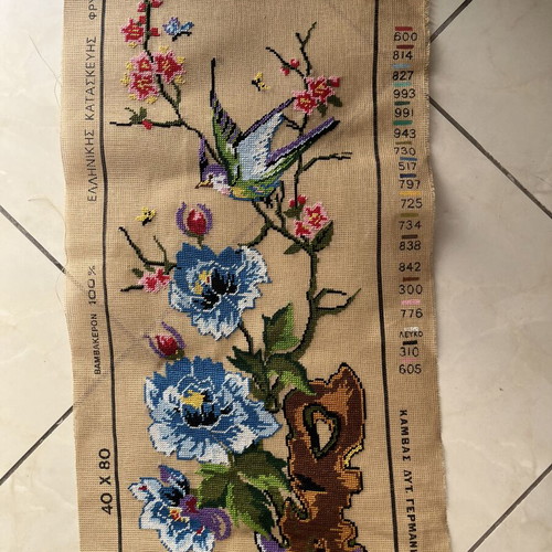 Handmade textile painting like new