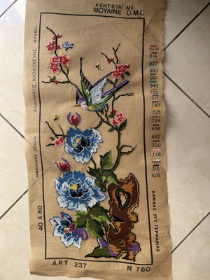Handmade textile painting like new