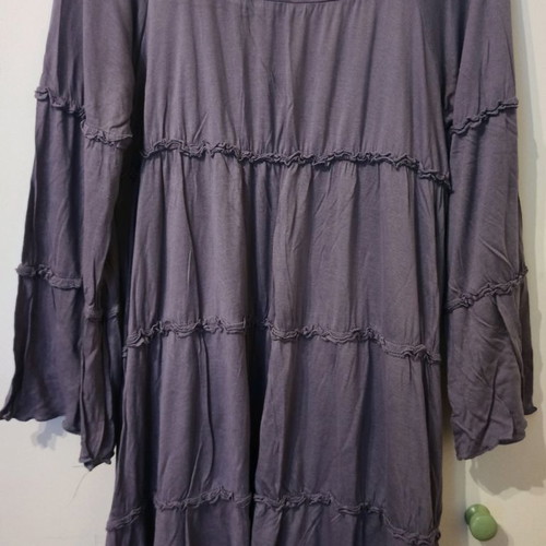 Intimissimi blouse with ruffles used, size Large, purple