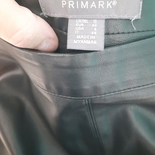 Primark leather skirt like new, black, size L