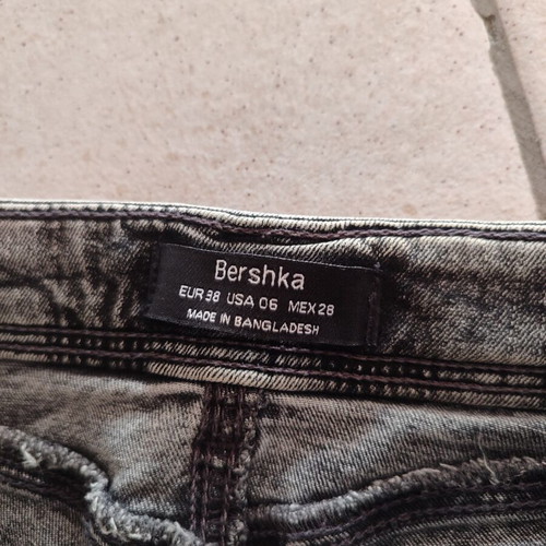 Skinny jeans Bershka used, gray, size M 38 10