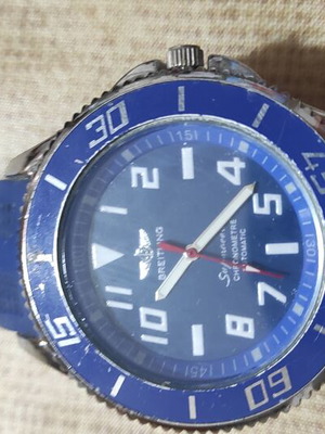 Breitling blue sports watch used