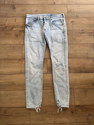 Men's ripped denim jeans light blue, like new