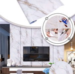 Αυτοκόλλητο ρολό White Marble Luxe καινούργιο 60cm x 3m αδιάβροχο