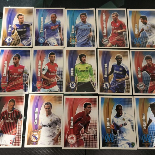 Football cards used, old collectible pack