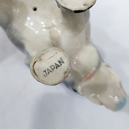 Elephant figurine used, handmade from Japan