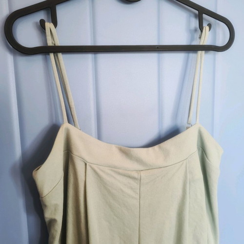 Zara one-piece bermuda jumpsuit like new, mint color, size M