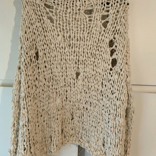 Zara beige knitted cardigan like new, size L