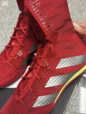 Adidas boxing boots BOX HOG 4, red