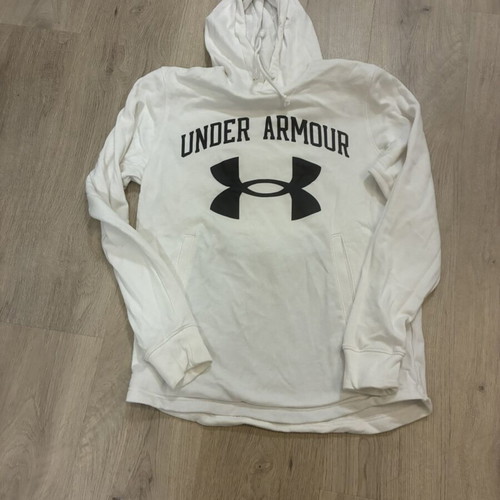 Under Armour white hoodie, size S